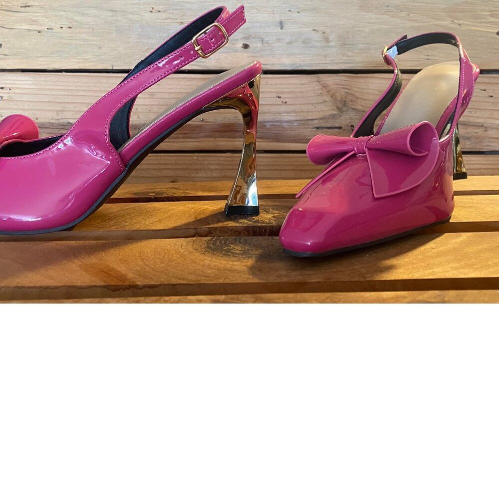 Hot Pink Strappy Heels